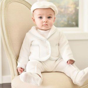 Baby Beau & Belle Harrison 3-Piece Suit - Baptism Outfit